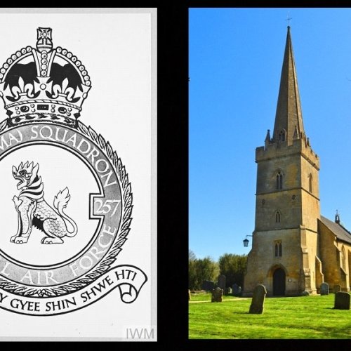 No. 257(Burma) Squadron badge. St Mary’s church, Childswickham