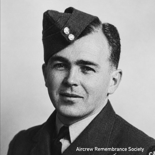 Sgt. Johnson (courtesy Johann Johnson) supplied via Roerstreek Museum, Netherlands) (Halifax II JD147)