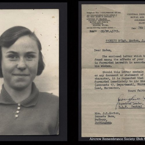 Mrs J R Morton wife of less than a year to Ken Morton