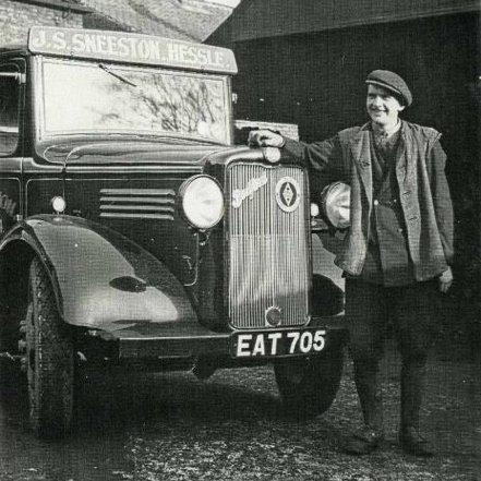 Ted pre-war with a family coal merchants Bedford truck.