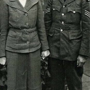 Ted with his wife Betty.