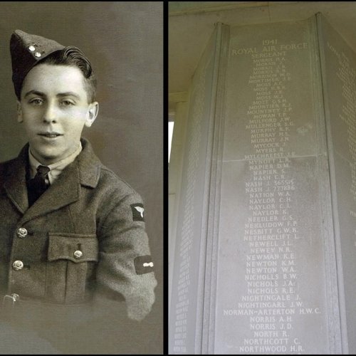 Sgt J. W. Mulford (Sergio Manente) Runnymede Memorial Panel 49 with John’s name 15th from top. (Image WW2Talk) Images of John kindly provided by Sergio Manente, in memory of his great uncle Sgt J. W. Mulford
