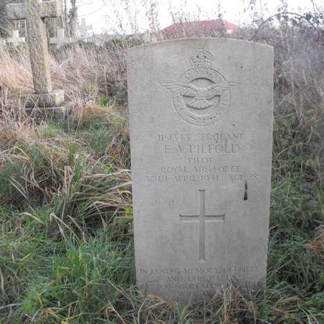 Alfred Ernest Pilfold; Son of Mr. and Mrs. Joseph John Pilfold; husband of Ailsa Dean Pilfold, of St. Helier, Jersey, Channel Islands.
