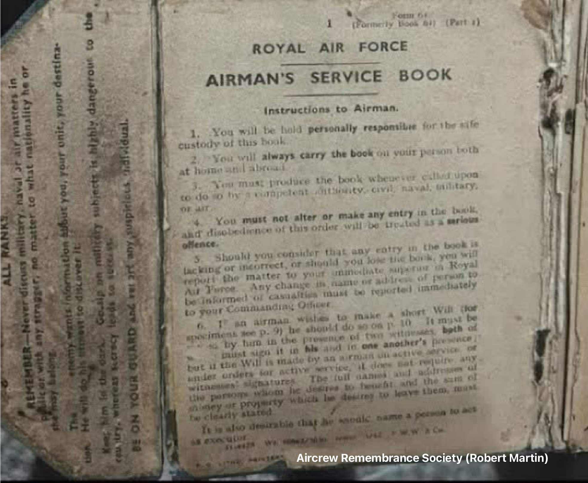 Martin Kenneth, Trinidad, Royal Air Force Volunteer Reserve, Air Gunner,