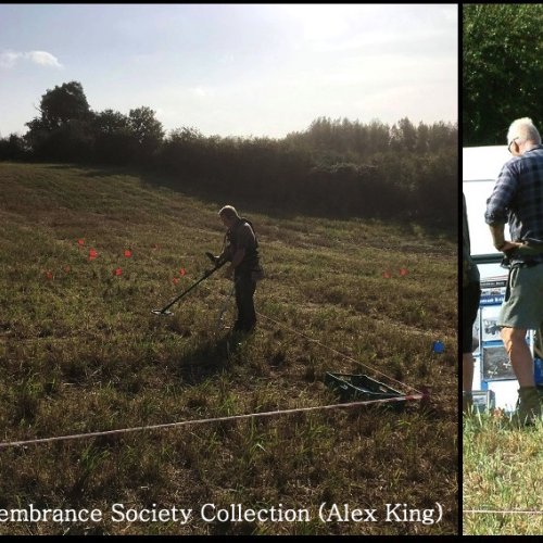 A special thanks to Dave Keen who work tirelessly from early morning till late in the evening on the 19th locating some of the most interesting finds late in the day. Also Tony and Charlie White for their assistance on the 18th locating and marking sound readings for our grid references and also attending on the 19th during the recovery.